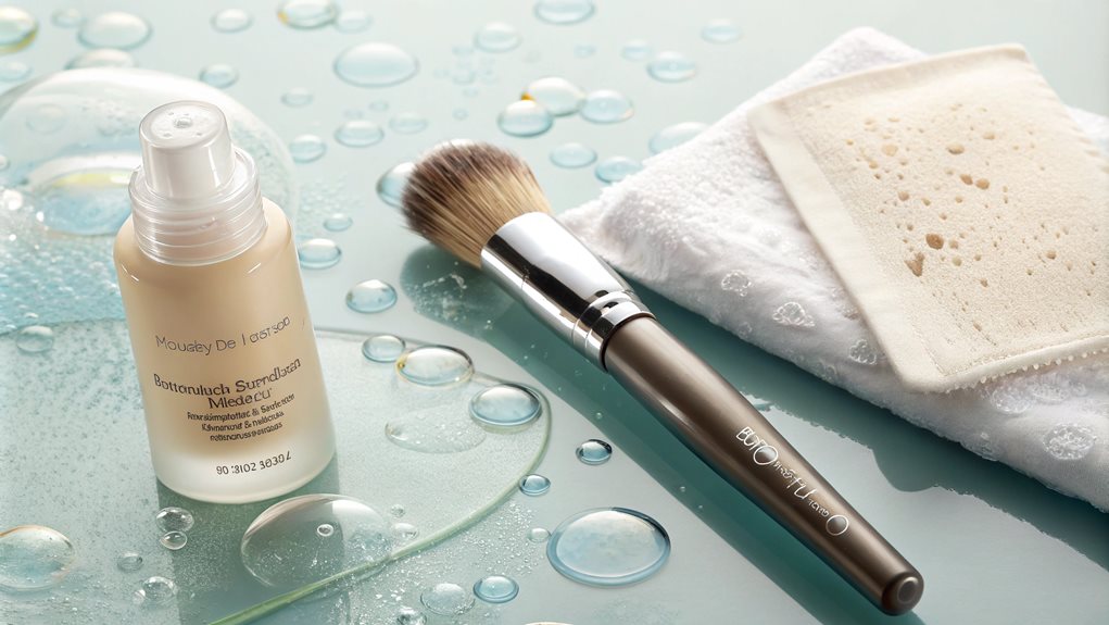 brush cleaning foundation methods