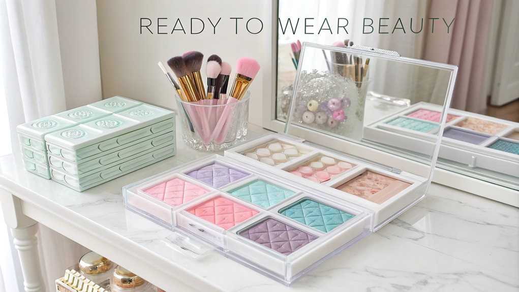 pastel toned storage organization system