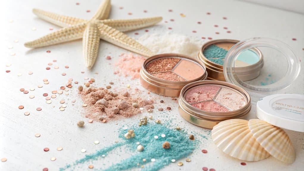 shimmering beach inspired color palette